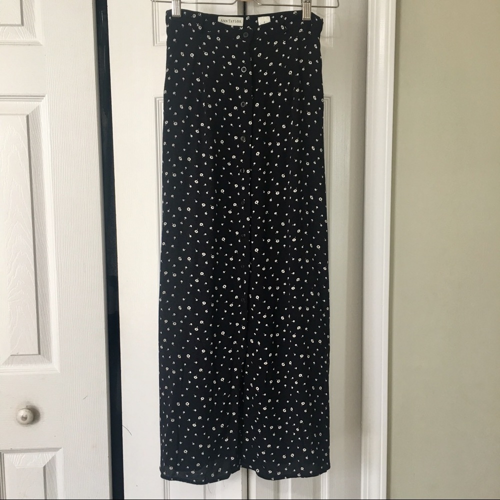 Black Ann Taylor Maxi Skirt
